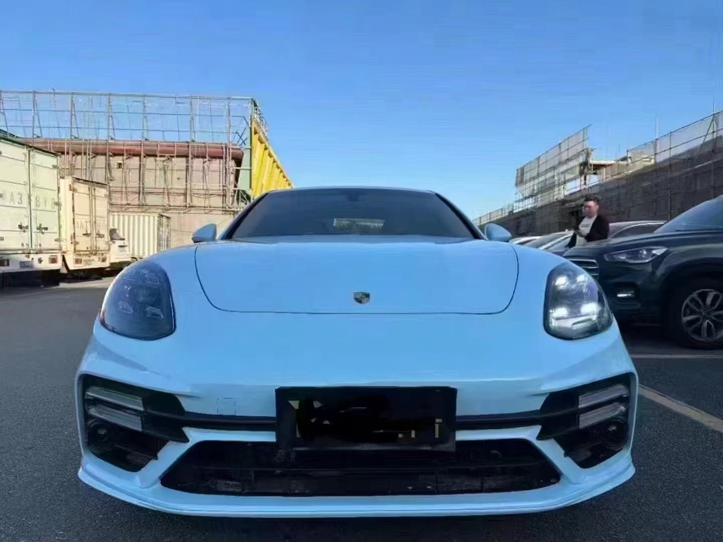Porsche Panamera 970 Convert to 971 GTS Front Bumper Conversion Kit w/ Headlight Aftermarket Carbon Fiber Part / Bodykit - Robot Bodykits