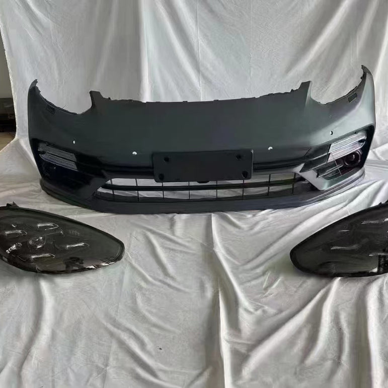 Porsche Panamera 970 Convert to 971 GTS Front Bumper Conversion Kit w/ Headlight Aftermarket Carbon Fiber Part / Bodykit - Robot Bodykits