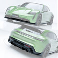 Porsche Taycan / Turismo Paktechz Full Dry Carbon Aerodynamics kit Aftermarket Carbon Fiber Part / Bodykit - Robot Bodykits