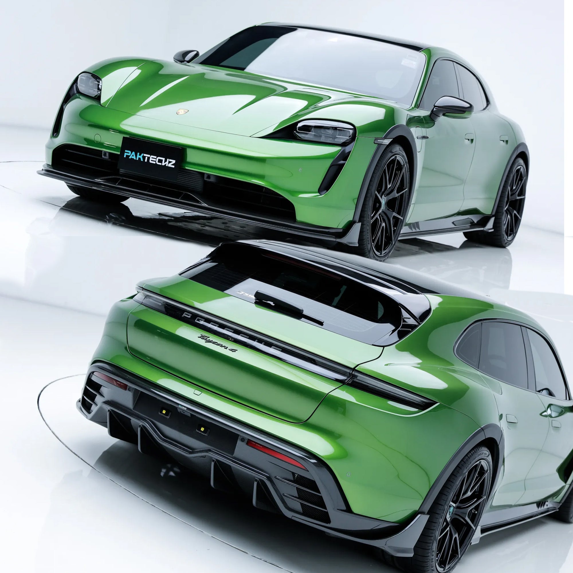 Porsche Taycan / Turismo Paktechz Full Dry Carbon Aerodynamics kit Aftermarket Carbon Fiber Part / Bodykit - Robot Bodykits
