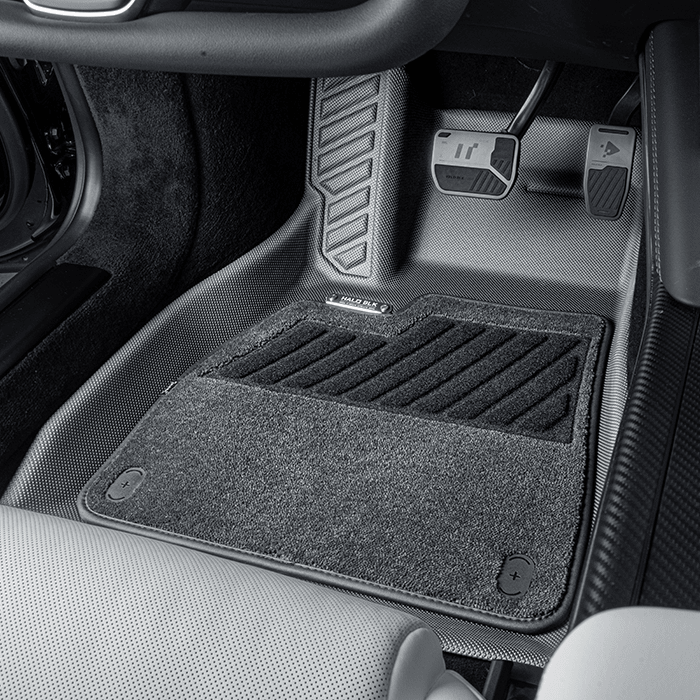 Premium Floor Mats for Tesla Model S 2021 - 2024 Aftermarket Carbon Fiber Part / Bodykit - Robot Bodykits