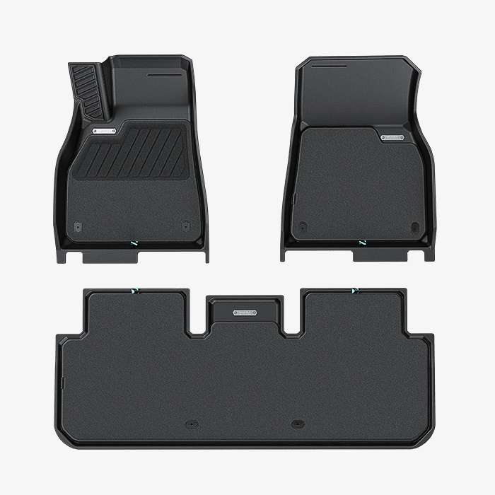Premium Floor Mats for Tesla Model S 2021 - 2024 Aftermarket Carbon Fiber Part / Bodykit - Robot Bodykits