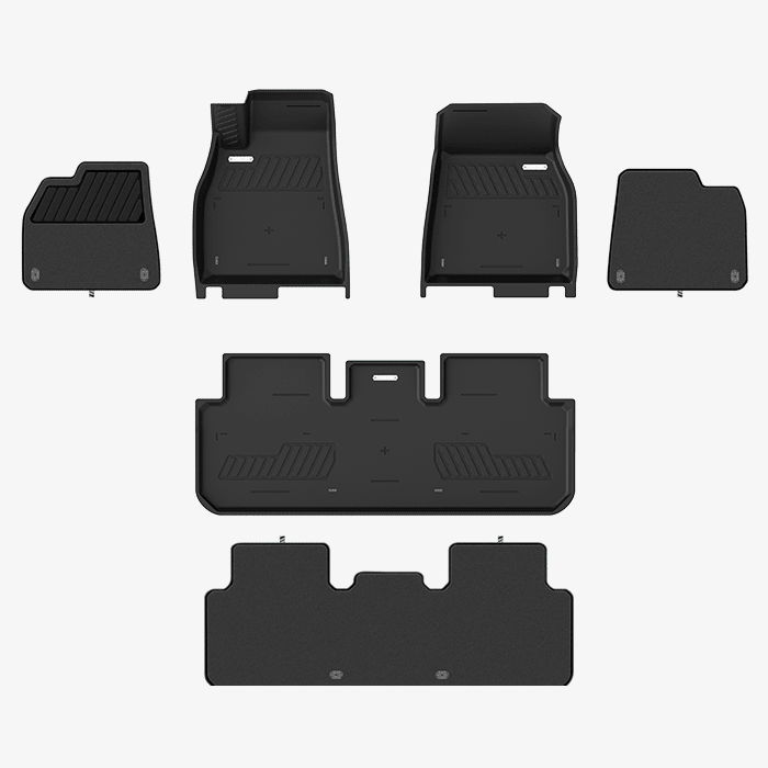 Premium Floor Mats for Tesla Model S 2021 - 2024 Aftermarket Carbon Fiber Part / Bodykit - Robot Bodykits