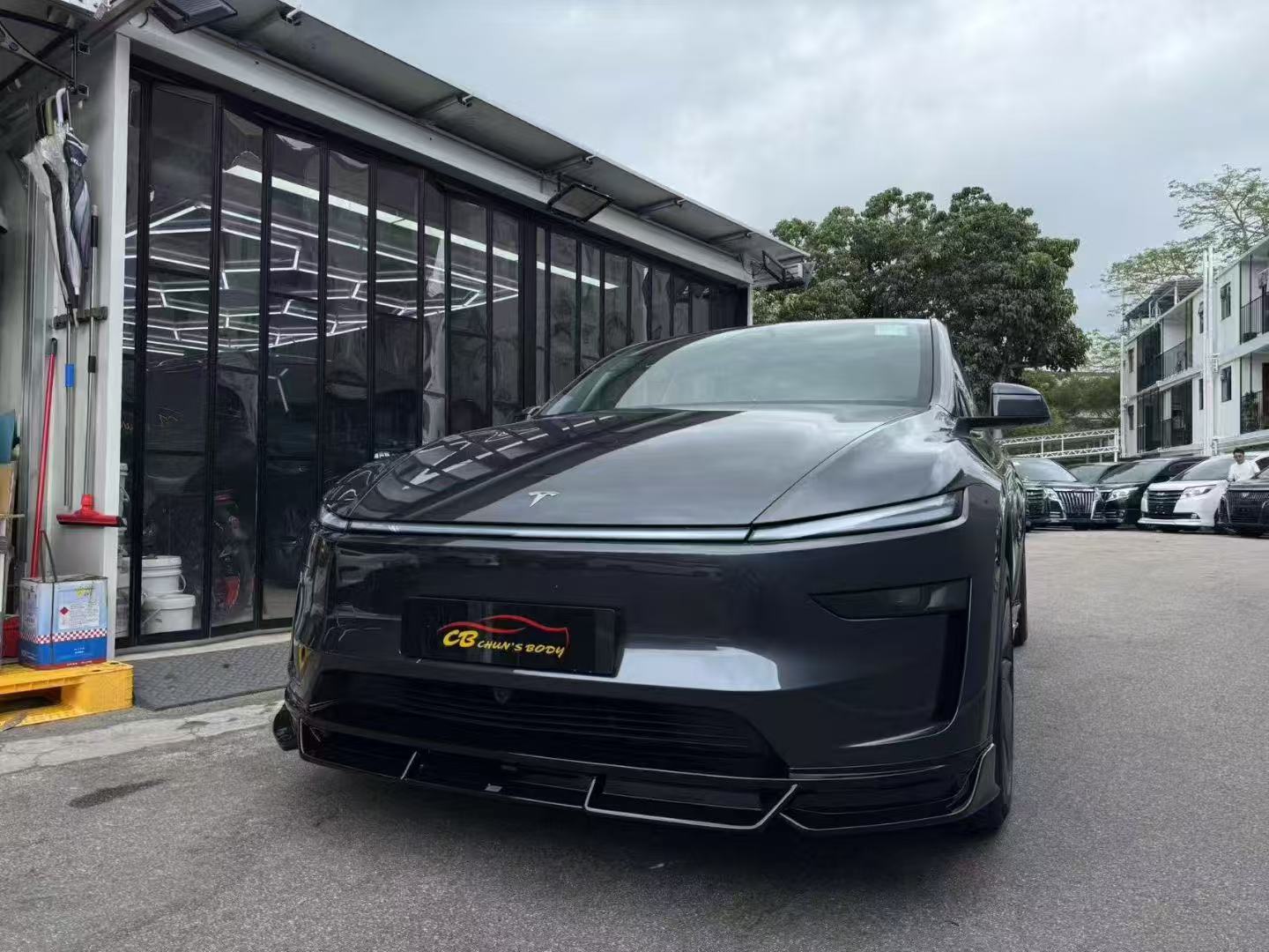 RBT 2025+ Tesla Model Y Lowline Kit Gloss Black Aftermarket Carbon Fiber Part / Bodykit - Robot Bodykits