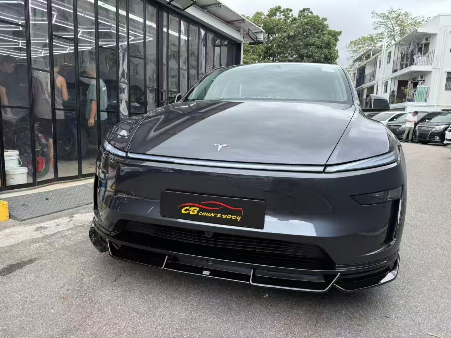 RBT 2025+ Tesla Model Y Lowline Kit Gloss Black Aftermarket Carbon Fiber Part / Bodykit - Robot Bodykits