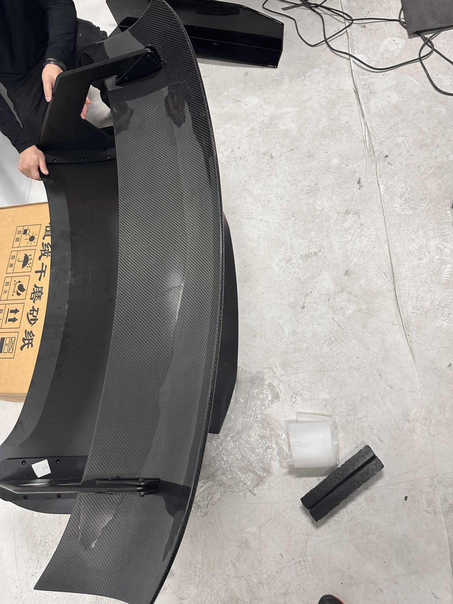 RBT GT4 Style Dry - Carbon Fibre Rear Spoiler for Ford Mustang S550.1 - S550.2 & 2024+ Models Aftermarket Carbon Fiber Part / Bodykit - Robot Bodykits