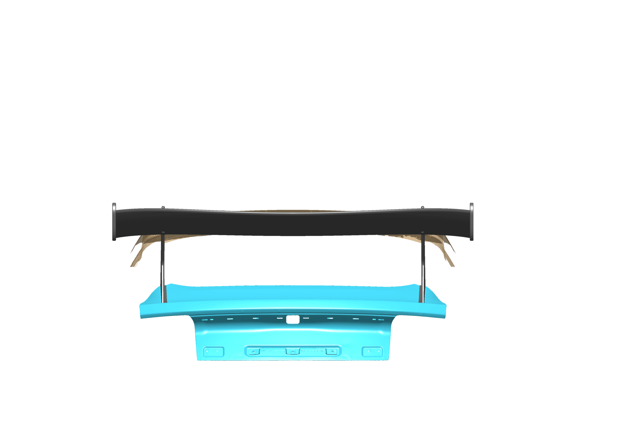 RBT GT4 Style Dry - Carbon Fibre Rear Spoiler for Ford Mustang S550.1 - S550.2 & 2024+ Models Aftermarket Carbon Fiber Part / Bodykit - Robot Bodykits