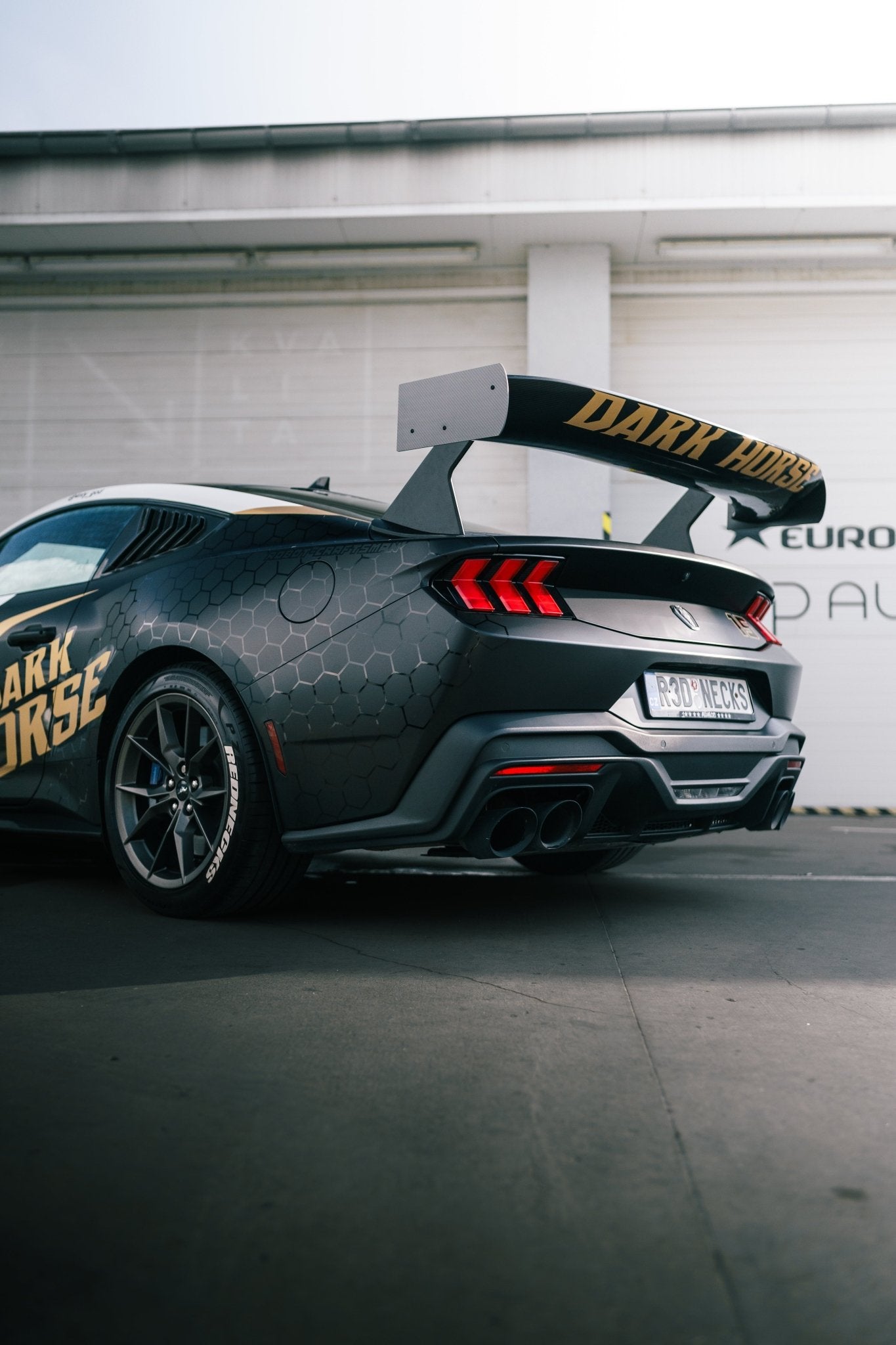 RBT GT4 Style Dry - Carbon Fibre Rear Spoiler for Ford Mustang S550.1 - S550.2 & 2024+ Models Aftermarket Carbon Fiber Part / Bodykit - Robot Bodykits