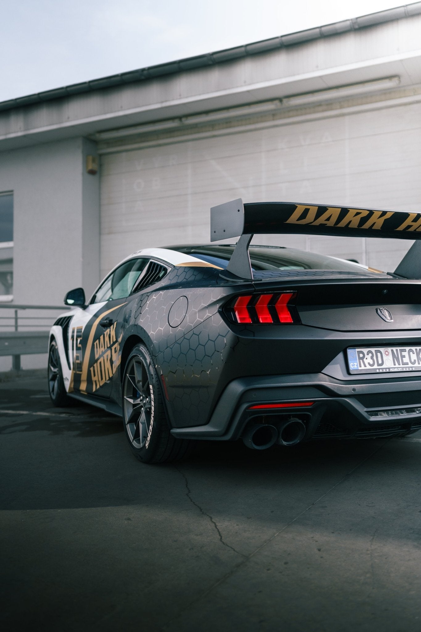 RBT GT4 Style Dry - Carbon Fibre Rear Spoiler for Ford Mustang S550.1 - S550.2 & 2024+ Models Aftermarket Carbon Fiber Part / Bodykit - Robot Bodykits