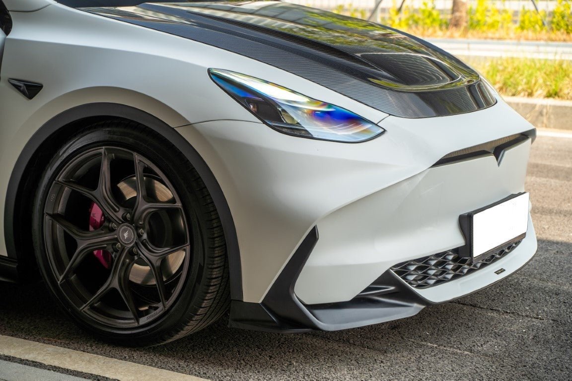 RBT PP Front Bumper for Tesla Model Y / Performance 2021 - ON Aftermarket Carbon Fiber Part / Bodykit - Robot Bodykits