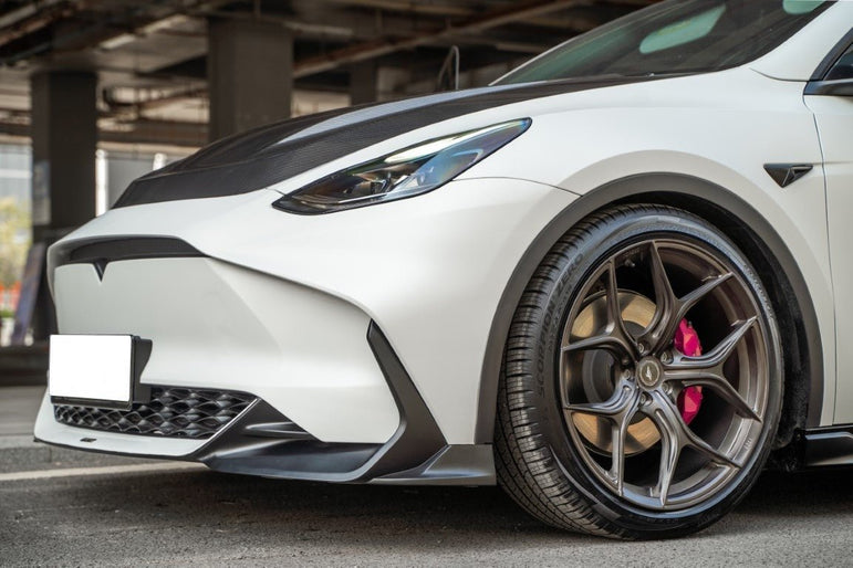 RBT PP Front Bumper for Tesla Model Y / Performance 2021 - ON Aftermarket Carbon Fiber Part / Bodykit - Robot Bodykits