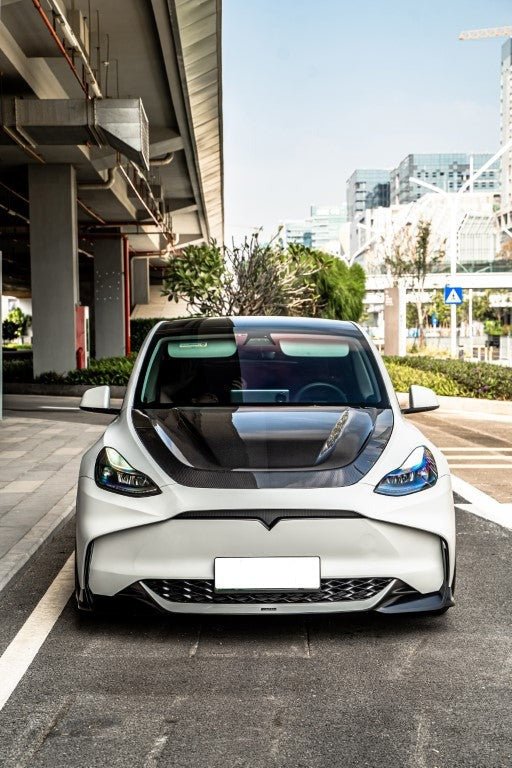 RBT PP Front Bumper for Tesla Model Y / Performance 2021 - ON Aftermarket Carbon Fiber Part / Bodykit - Robot Bodykits
