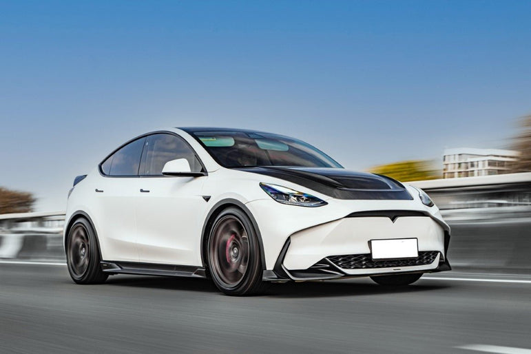 RBT PP Front Bumper for Tesla Model Y / Performance 2021 - ON Aftermarket Carbon Fiber Part / Bodykit - Robot Bodykits