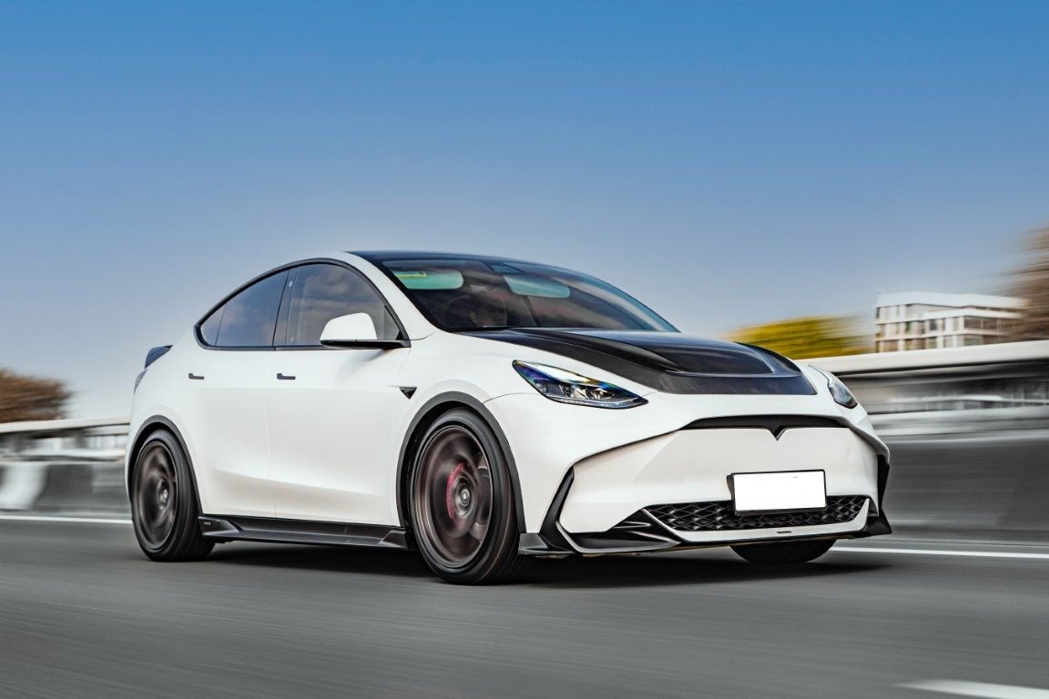 RBT PP Front Bumper for Tesla Model Y / Performance 2021 - ON Aftermarket Carbon Fiber Part / Bodykit - Robot Bodykits