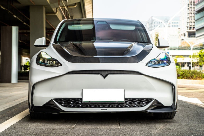 RBT PP Front Bumper for Tesla Model Y / Performance 2021 - ON Aftermarket Carbon Fiber Part / Bodykit - Robot Bodykits