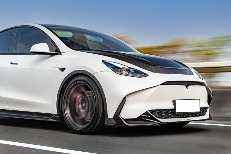 RBT PP Front Bumper for Tesla Model Y / Performance 2021 - ON Aftermarket Carbon Fiber Part / Bodykit - Robot Bodykits