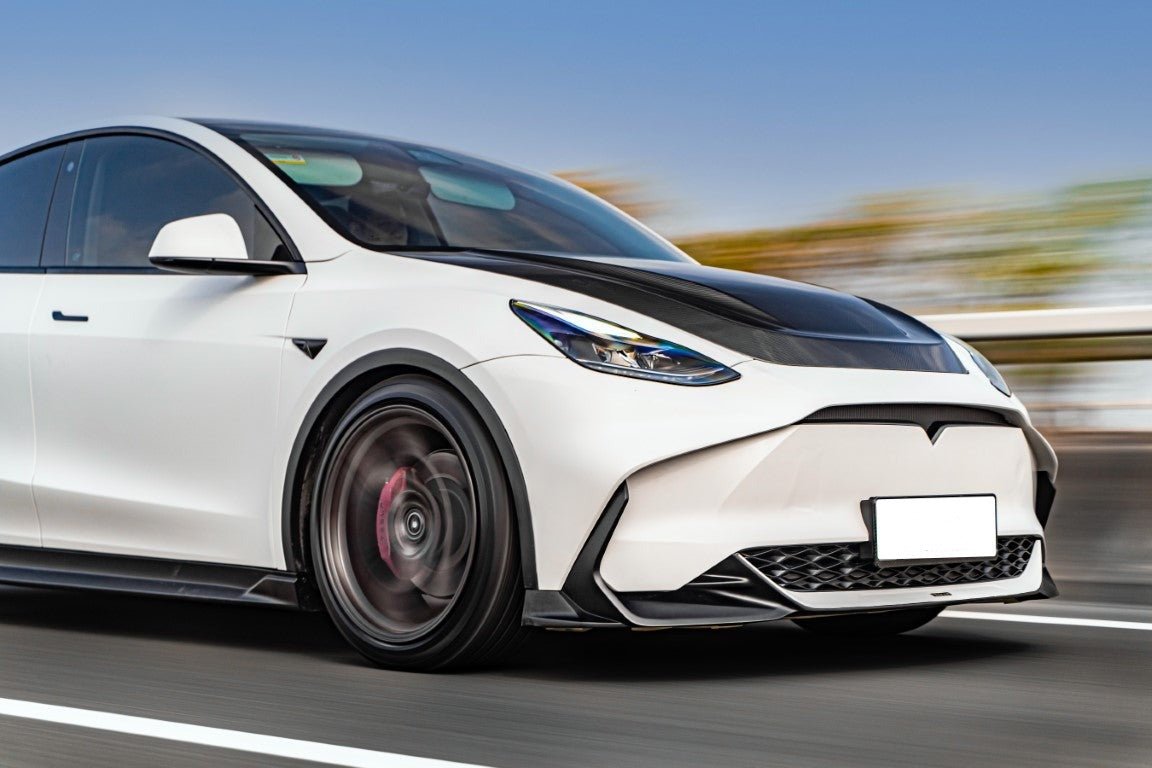 RBT PP Front Bumper for Tesla Model Y / Performance 2021 - ON Aftermarket Carbon Fiber Part / Bodykit - Robot Bodykits