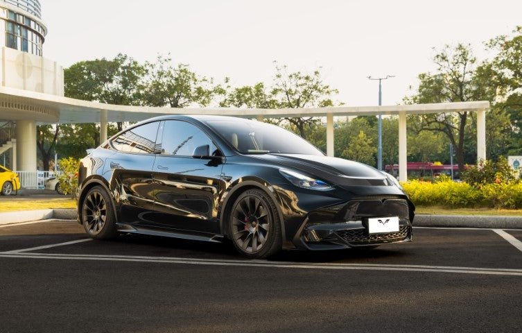 RBT PP Front Bumper for Tesla Model Y / Performance 2021 - ON Aftermarket Carbon Fiber Part / Bodykit - Robot Bodykits