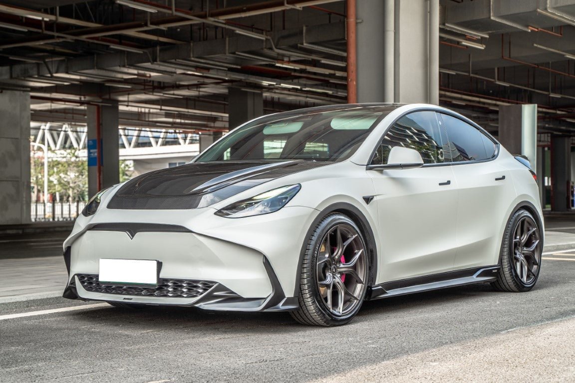 RBT PP Front Bumper for Tesla Model Y / Performance 2021 - ON Aftermarket Carbon Fiber Part / Bodykit - Robot Bodykits