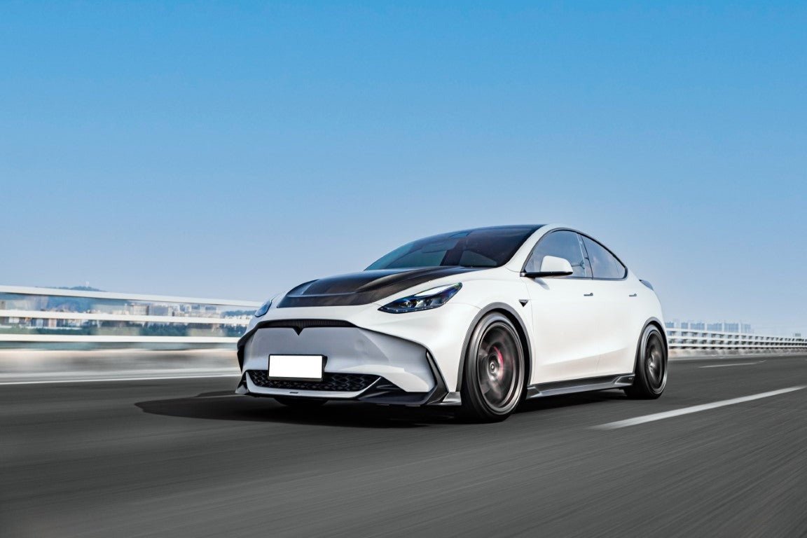 RBT PP Front Bumper for Tesla Model Y / Performance 2021 - ON Aftermarket Carbon Fiber Part / Bodykit - Robot Bodykits