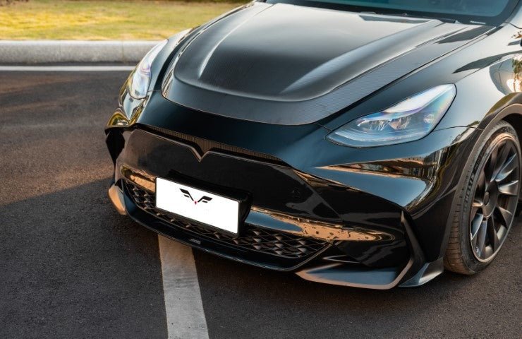 RBT PP Front Bumper for Tesla Model Y / Performance 2021 - ON Aftermarket Carbon Fiber Part / Bodykit - Robot Bodykits