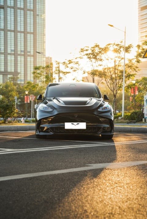 RBT PP Front Bumper for Tesla Model Y / Performance 2021 - ON Aftermarket Carbon Fiber Part / Bodykit - Robot Bodykits