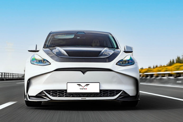 RBT Pre - preg Carbon Hood for Tesla Model Y / Performance Aftermarket Carbon Fiber Part / Bodykit - Robot Bodykits
