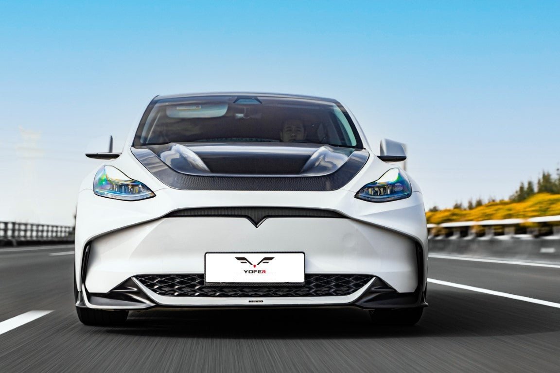 RBT Pre - preg Carbon Hood for Tesla Model Y / Performance Aftermarket Carbon Fiber Part / Bodykit - Robot Bodykits