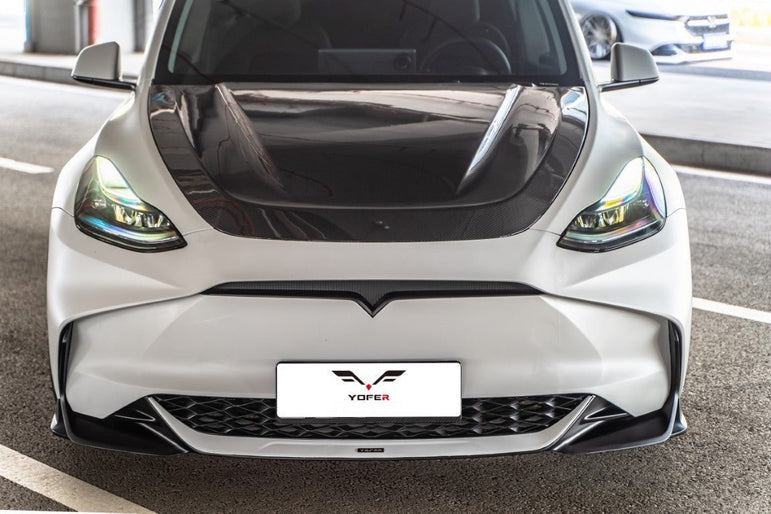RBT Pre - preg Carbon Hood for Tesla Model Y / Performance Aftermarket Carbon Fiber Part / Bodykit - Robot Bodykits