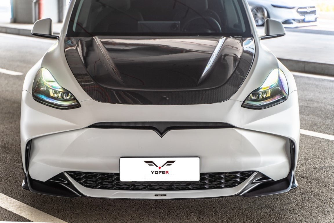 RBT Pre - preg Carbon Hood for Tesla Model Y / Performance Aftermarket Carbon Fiber Part / Bodykit - Robot Bodykits