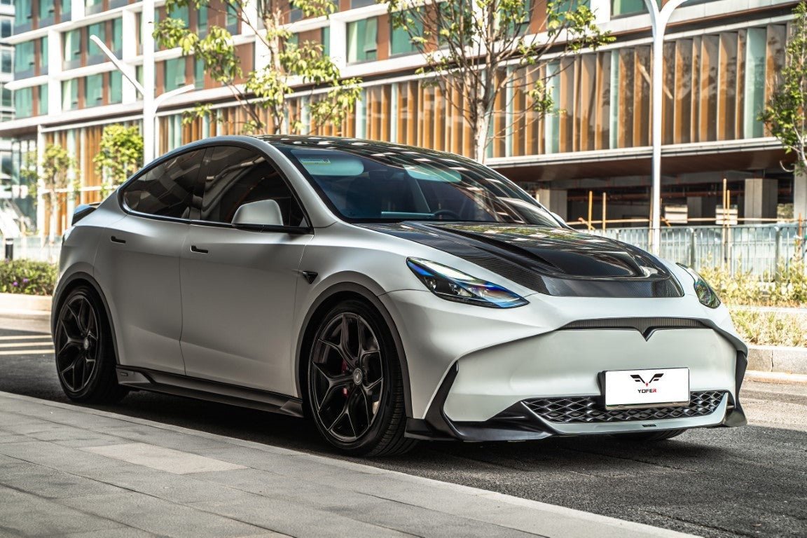 RBT Pre - preg Carbon Hood for Tesla Model Y / Performance Aftermarket Carbon Fiber Part / Bodykit - Robot Bodykits