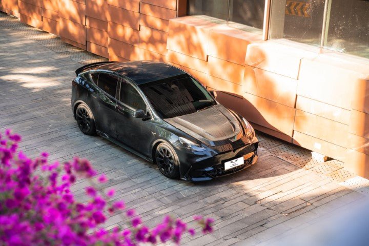 RBT Pre - preg Carbon Hood for Tesla Model Y / Performance Aftermarket Carbon Fiber Part / Bodykit - Robot Bodykits