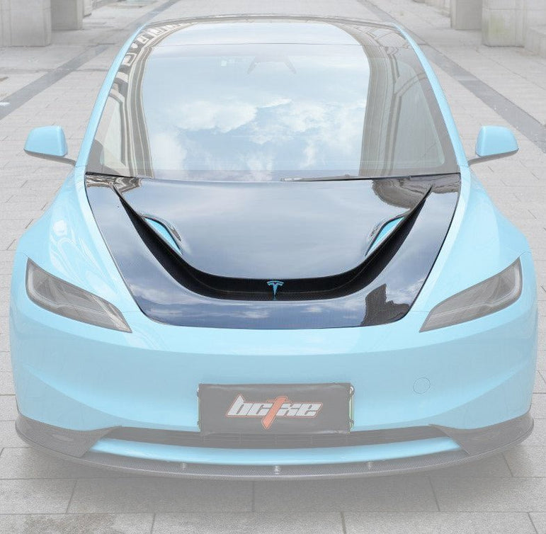 RBT Tuning Carbon Hood for Tesla Model 3 Highland / Performance 2024 - ON Aftermarket Carbon Fiber Part / Bodykit - Robot Bodykits