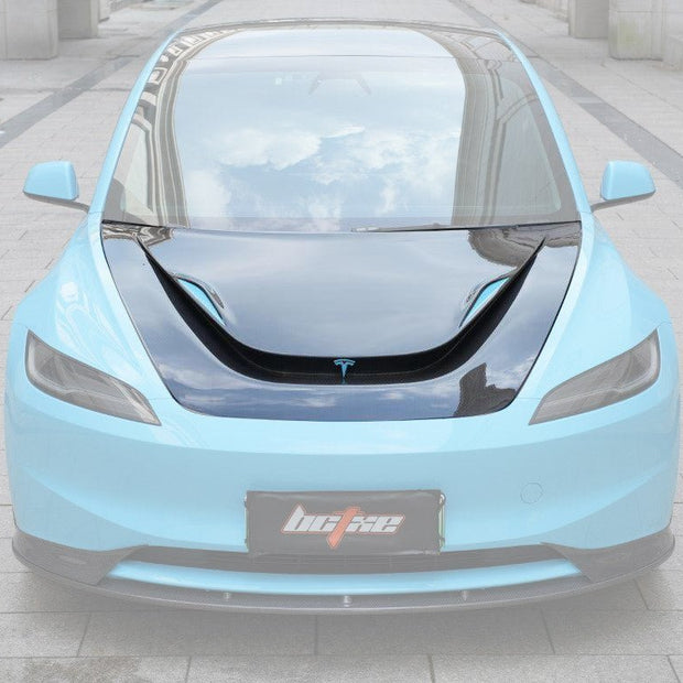 RBT Tuning Carbon Hood for Tesla Model 3 Highland / Performance 2024 - ON Aftermarket Carbon Fiber Part / Bodykit - Robot Bodykits