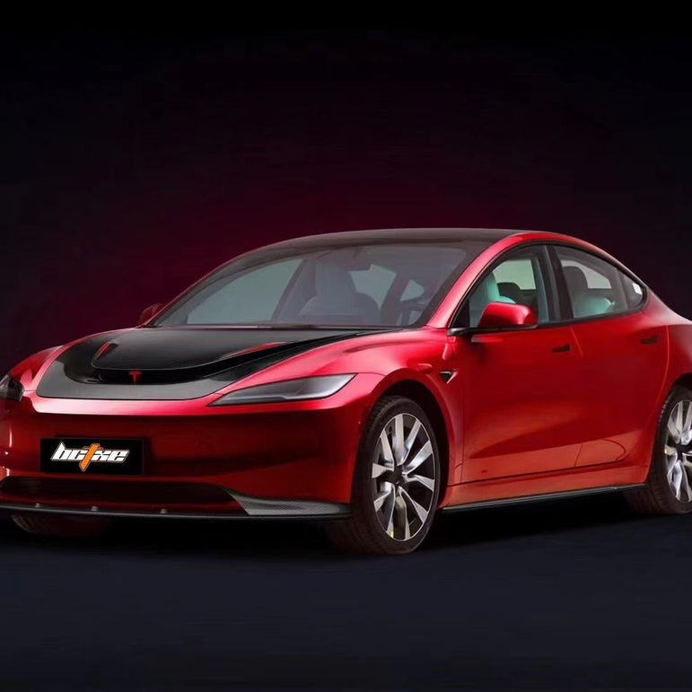 RBT Tuning Carbon Hood for Tesla Model 3 Highland / Performance 2024 - ON Aftermarket Carbon Fiber Part / Bodykit - Robot Bodykits