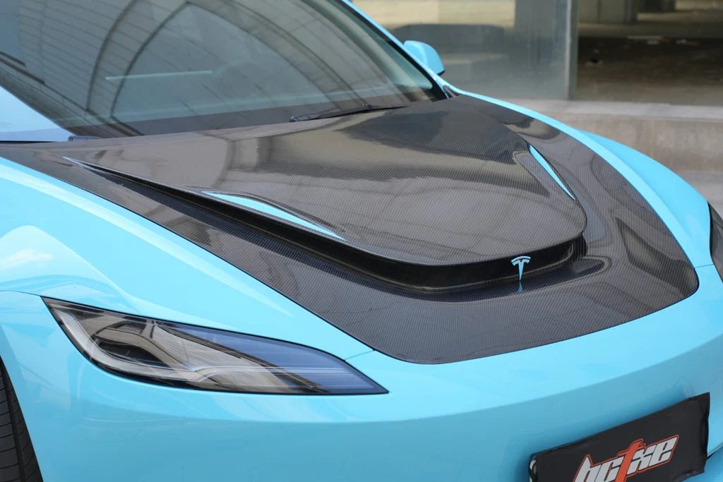 RBT Tuning Carbon Hood for Tesla Model 3 Highland / Performance 2024 - ON Aftermarket Carbon Fiber Part / Bodykit - Robot Bodykits