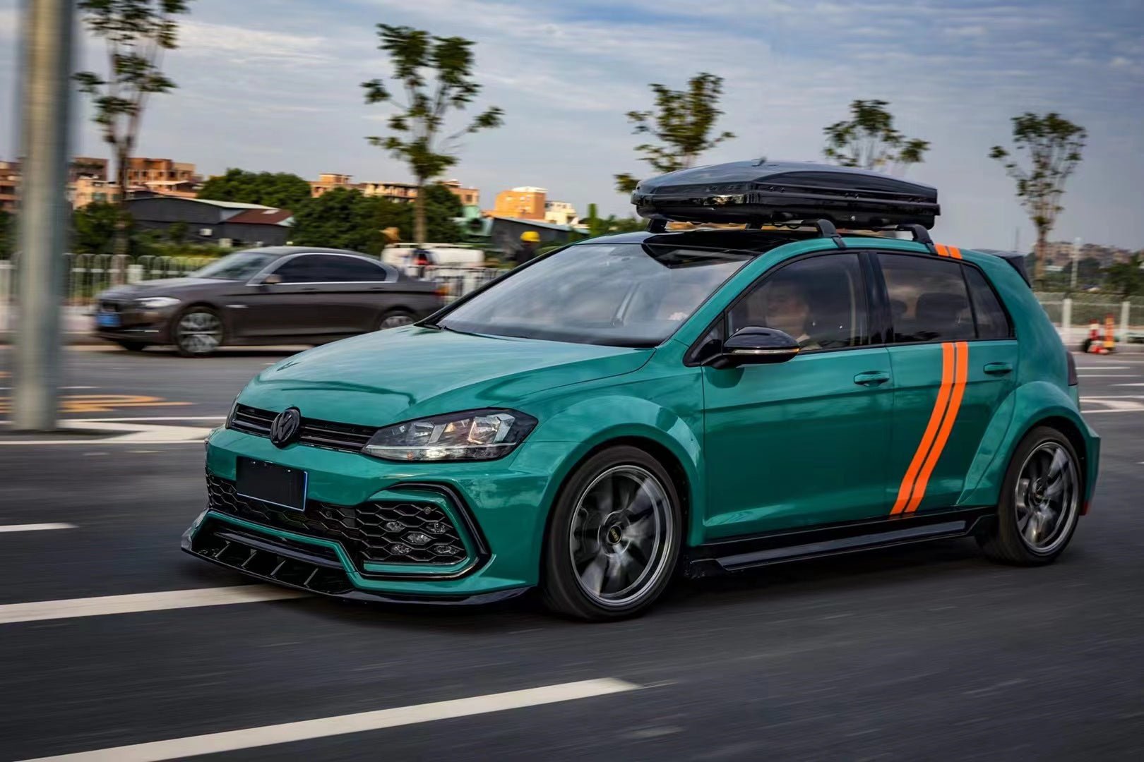 RBT Volkswagen GTI Golf MK7 MK7.5 Full FRP / Partial Carbon Widebody Kit Aftermarket Carbon Fiber Part / Bodykit - Robot Bodykits