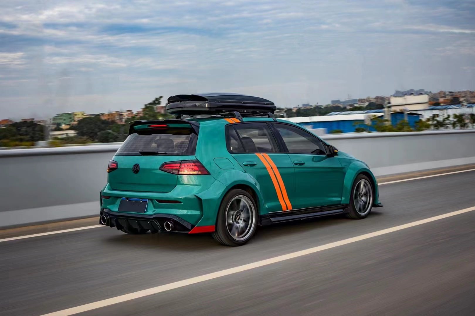 RBT Volkswagen GTI Golf MK7 MK7.5 Full FRP / Partial Carbon Widebody Kit Aftermarket Carbon Fiber Part / Bodykit - Robot Bodykits
