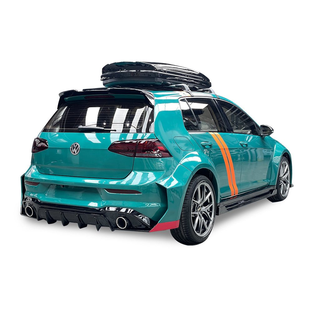 RBT Volkswagen GTI Golf MK7 MK7.5 Full FRP / Partial Carbon Widebody Kit Aftermarket Carbon Fiber Part / Bodykit - Robot Bodykits