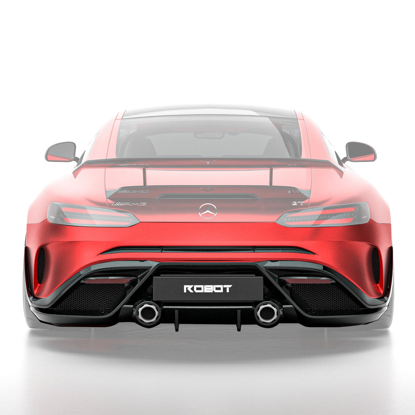 Rear Bumper - ROBOT AMG GT Paragon FRP/ WCF Rear Bumper for Mercedes-AMG GT (C190) Models Aftermarket Carbon Fiber Part / Bodykit - Robot Bodykits