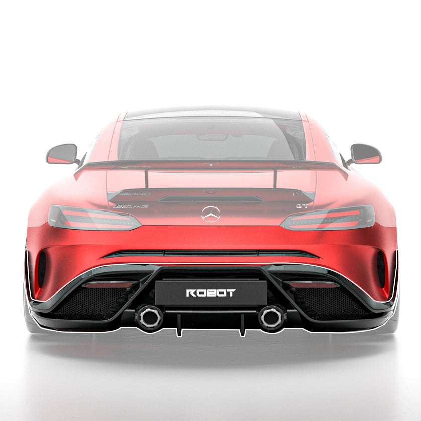 Rear Bumper - ROBOT AMG GT Paragon FRP/ WCF Rear Bumper for Mercedes-AMG GT (C190) Models Aftermarket Carbon Fiber Part / Bodykit - Robot Bodykits
