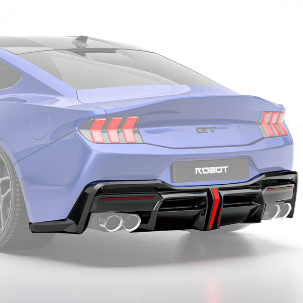Rear Diffuser - ROBOT Ford Mustang S650 JEDI FRP/ WCF Rear Diffuser for Ford Mustang S650 Models Aftermarket Carbon Fiber Part / Bodykit - Robot Bodykits