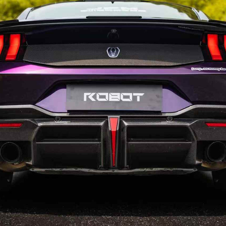 Rear Diffuser - ROBOT Ford Mustang S650 JEDI FRP/ WCF Rear Diffuser for Ford Mustang S650 Models Aftermarket Carbon Fiber Part / Bodykit - Robot Bodykits