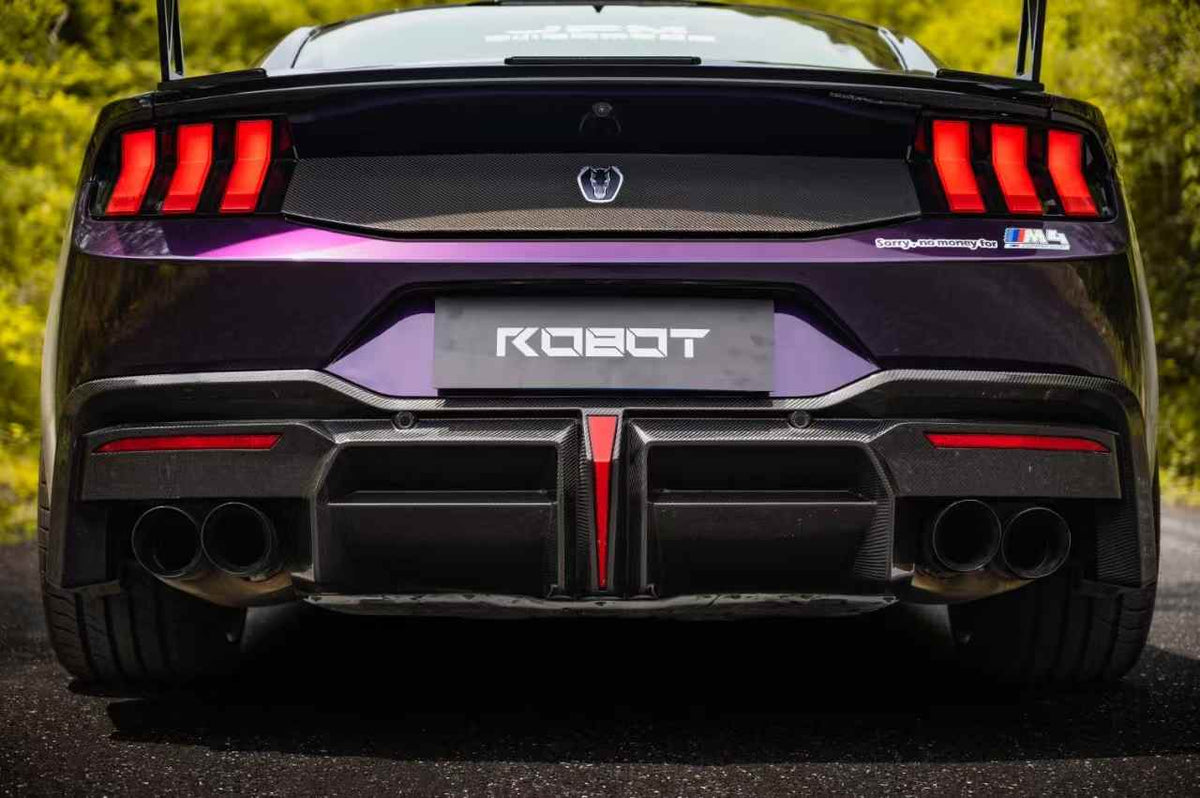 Rear Diffuser - ROBOT Ford Mustang S650 JEDI FRP/ WCF Rear Diffuser for Ford Mustang S650 Models Aftermarket Carbon Fiber Part / Bodykit - Robot Bodykits