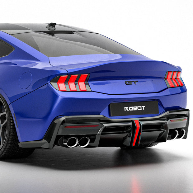Rear Diffuser - ROBOT Ford Mustang S650 JEDI FRP/ WCF Rear Diffuser for Ford Mustang S650 Models Aftermarket Carbon Fiber Part / Bodykit - Robot Bodykits