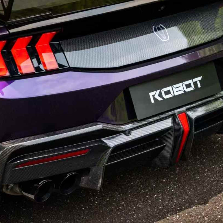 Rear Diffuser - ROBOT Ford Mustang S650 JEDI FRP/ WCF Rear Diffuser for Ford Mustang S650 Models Aftermarket Carbon Fiber Part / Bodykit - Robot Bodykits