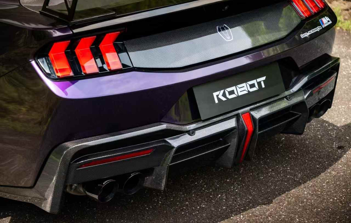 Rear Diffuser - ROBOT Ford Mustang S650 JEDI FRP/ WCF Rear Diffuser for Ford Mustang S650 Models Aftermarket Carbon Fiber Part / Bodykit - Robot Bodykits