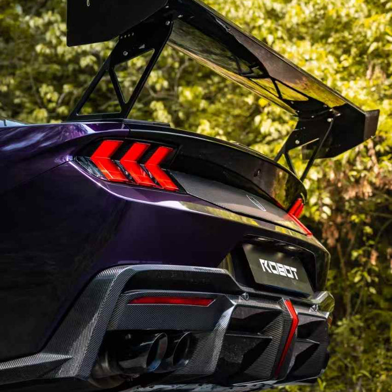 Rear Diffuser - ROBOT Ford Mustang S650 JEDI FRP/ WCF Rear Diffuser for Ford Mustang S650 Models Aftermarket Carbon Fiber Part / Bodykit - Robot Bodykits