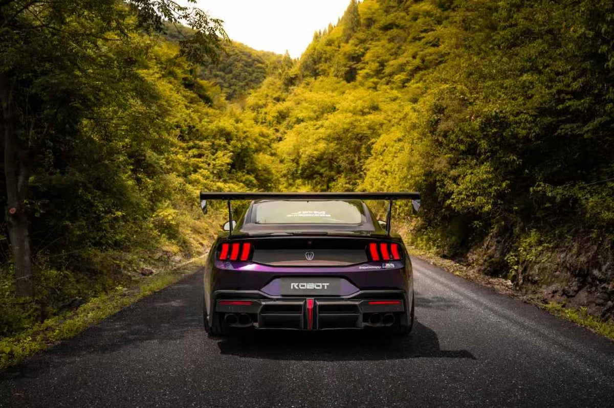 Rear Diffuser - ROBOT Ford Mustang S650 JEDI FRP/ WCF Rear Diffuser for Ford Mustang S650 Models Aftermarket Carbon Fiber Part / Bodykit - Robot Bodykits