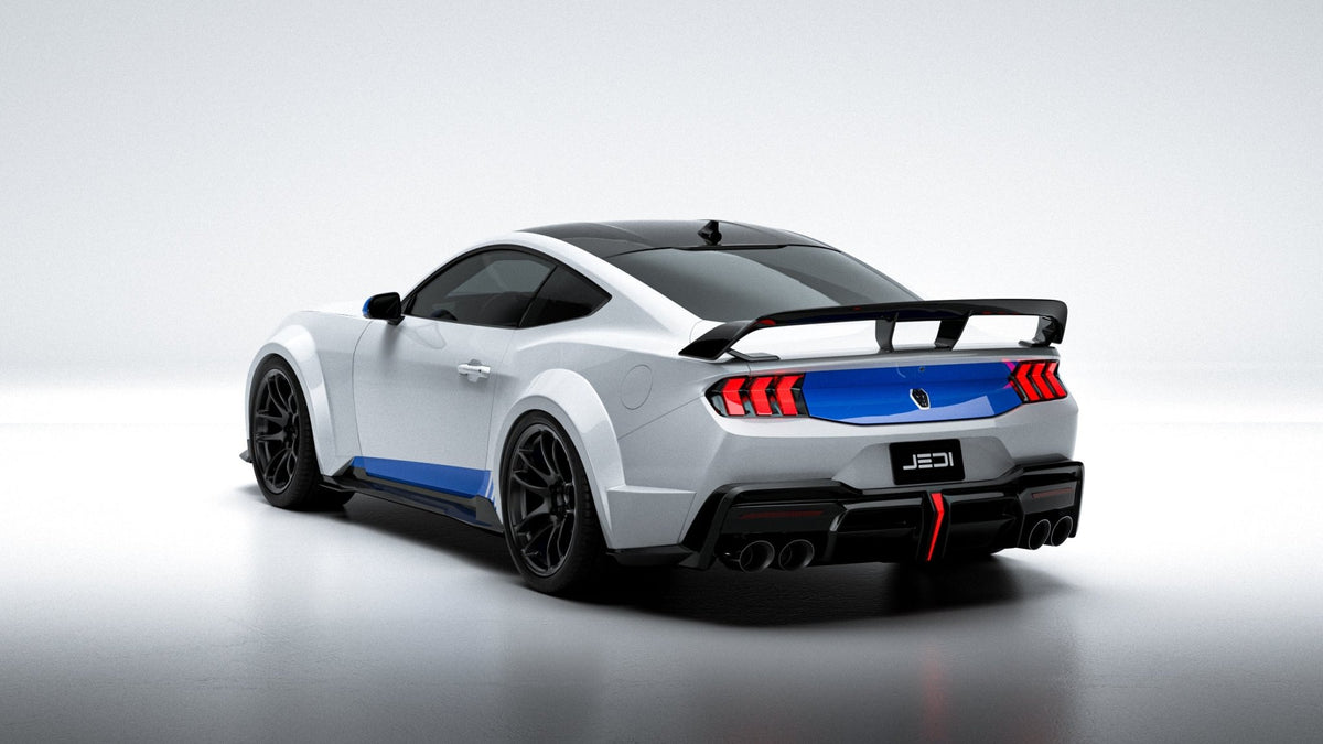 Rear Wing - ROBOT Ford Mustang S650 JEDI FRP/ WCF Rear GT Spoiler for Ford Mustang S650 Models Aftermarket Carbon Fiber Part / Bodykit - Robot Bodykits